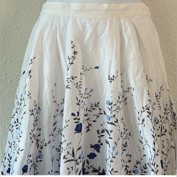 Floral Cottage Fairycore Large Pleated Flowy Skirt - Picture 2 of 16